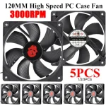 12cm 3000RPM Fan Cooling 12V PC Case Radiator Cooler