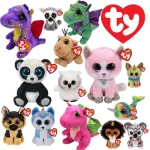 15cm Ty Sparkling Big Eyes Beanie Plush Unicorn Owl
