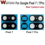 2Pcs Google Pixel 7 Pro Back Rear Camera Lens Glass Replace