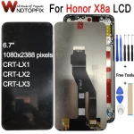 6.7'' Huawei Honor X8a LCD CRT-LX1 CRT-LX2 CRT-LX3 Display Touch Screen