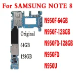 Free ship Samsung Galaxy Note 8 N950F N950FD N950U Motherboard Unlocked