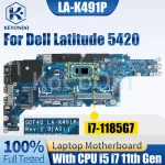 Dell Latitude 5420 Notebook Mainboard LA-K491P 0M51J7 054CCV 01M3M4