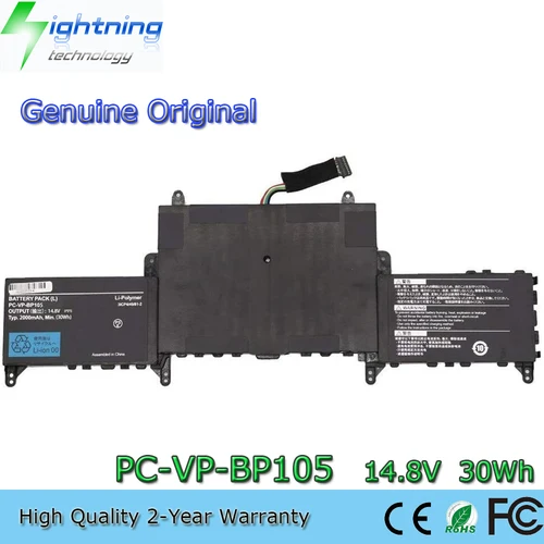 PC-VP-BP105 14.8V 30Wh Laptop Battery NEC LAVIE Nyubrid ZERO PC-GL186Y3AZ  HZ550/B PC-HZ550DAB - BornilShop