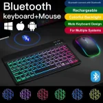 Bluetooth Wireless Keyboard IOS Android Windows Colorful Backlight Keyboard Tablet iPad Air