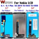 Nokia6 Nokia 6.1 LCD Display Touch Screen Digitizer X6 2018 TA-1045
