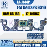 LA-J144P Dell XPS 9310 Notebook Mainboard 08642J 07P9Y7 0782YH i5-1135G7 i7-1185G7