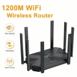 1200Mbps Router Gigabit Wireless Router Signal Booster Amplifier 2.4G 5GHz Network Repeater