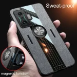 Xiaomi POCO F4 GT Case Hard Cloth With Ring Stand Magnet Slim