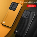 Motorola Moto Edge 50 Pro Case Soft Vegan Leather Grain Slim Protective