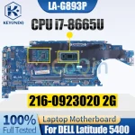 DELL Latitude 5400 Notebook Mainboard LA-G893P i7-8665U 216-0923020 2G 0NG2GF Laptop