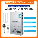 VEVOR LPG Water Heater 6L 8L 10L 12L 16L 18L LPG