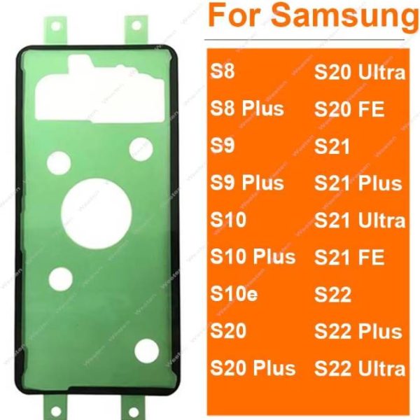 Back Battery Sticker Adhesive For Samsung Galaxy S8 S9 S10 S10e S20 S21 S22 Plus Ultra Fe Waterproof Housing Cover Glue Tape