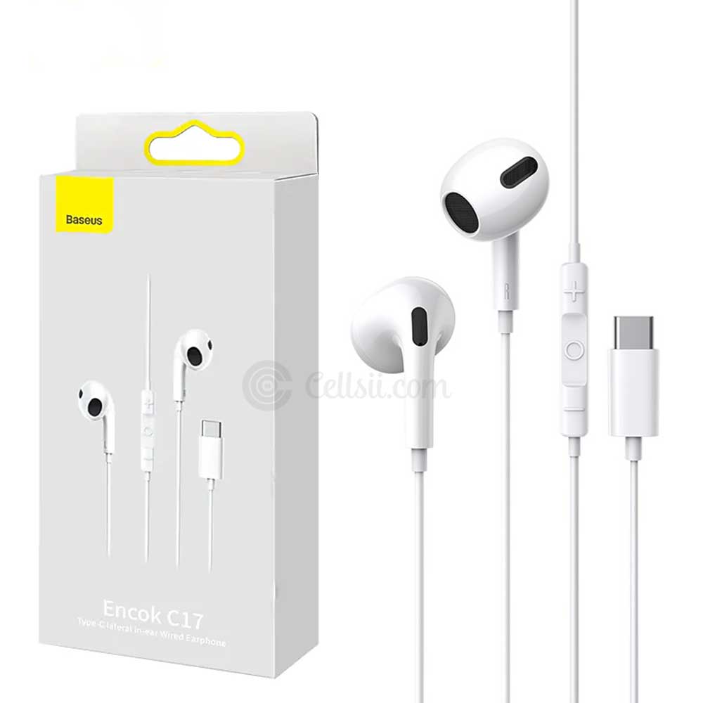 Baseus Encok C17 Type-C Lateral In-Ear Wired Earphone Bangladesh. Buy In BD.