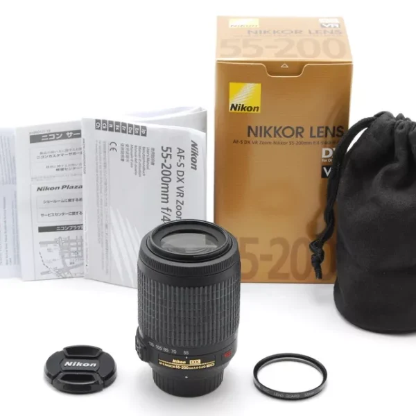 Nikon AF-S DX NIKKOR 55-200mm f/4-5.6G ED VR Zoom Lens JAPAN-used-mobile-photo-bangladesh-buy-sale-exchange-shop