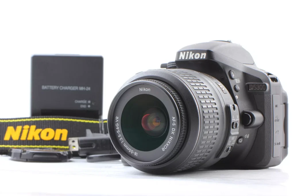 Nikon D5300 Black DSLR w/AF-S NIKKOR 18-55mm-used-mobile-photo-bangladesh-buy-sale-exchange-shop