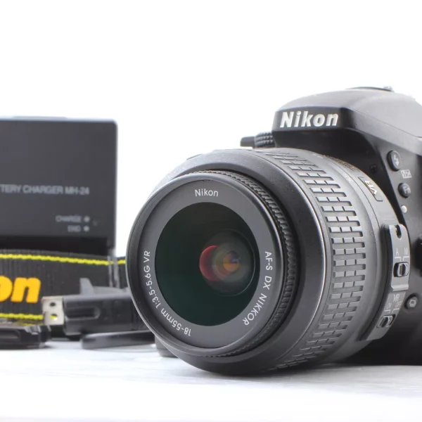 Nikon D5300 Black DSLR w/AF-S NIKKOR 18-55mm-used-mobile-photo-bangladesh-buy-sale-exchange-shop