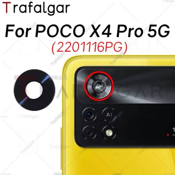 Rear Back Camera Glass Lens For Xiaomi POCO X4 Pro 5G Main Camera Glass