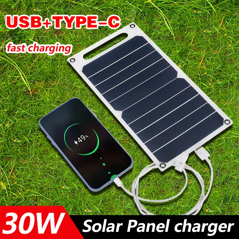 New Solar Panel 30W Factory Direct Sales Solar Mobile Phone Power Bank Bangladesh. Buy In BD.