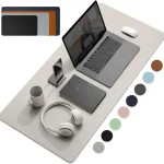 Large Size Office Desk Protector Mat Pu Leather Waterproof Mouse Pad 100x50cm