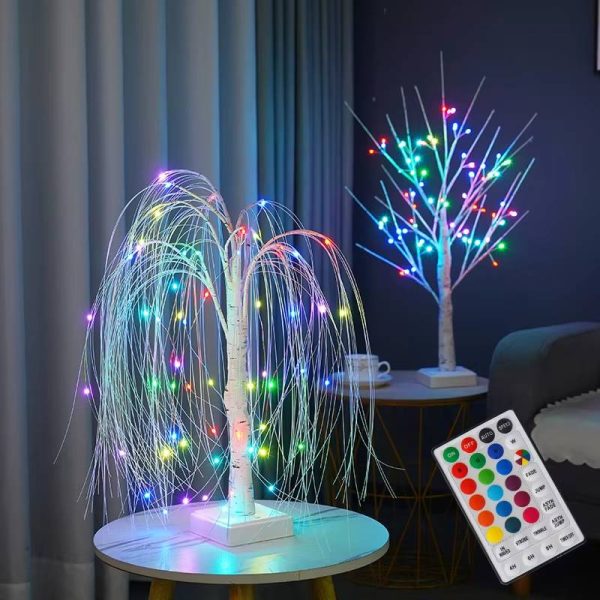 LED Night Light 16 Color Weeping Willow Tabletop Lamp-used-mobile-photo-bangladesh-buy-sale-exchange-shop