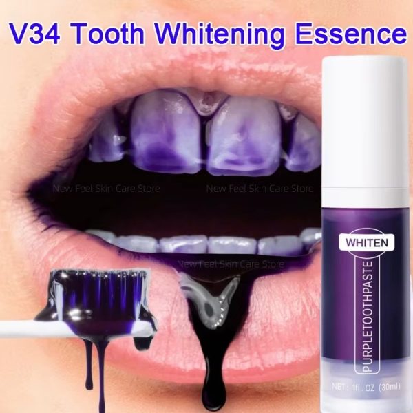 V34 Teeth Whitening Toothpaste 5D Tooth Whitener Strips Oral Hygiene-used-mobile-photo-bangladesh-buy-sale-exchange-shop