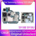 Working Unlocked Motherboard for Samsung Galaxy 5G S23 Plus S916B S916U S911U S911B S23 Ultra S918U S918B Logic Board Full Chips