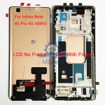 Original super AMOLED Infinix Note 40 4G X6853 LCD Note 40 Pro 4G X6850