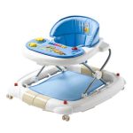 2 In 1 Baby Walker Cum Rocker- Blue>