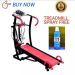 6 Way Manual Treadmill - Red and Black>