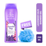 SKINZEN Lavender Haze Shower Gel 250ml with free Loofah - Image 2