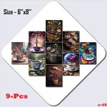 9pcs Unique Design Wallmate Combo Set â€“ Perfect for Home & Office Wall Decoration