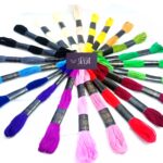 16 Pieces/Skeins Embroidery Floss Cross Stitch Thread / DMC Thread For Embroidery 6 line thread Cotton Embroidery Thread