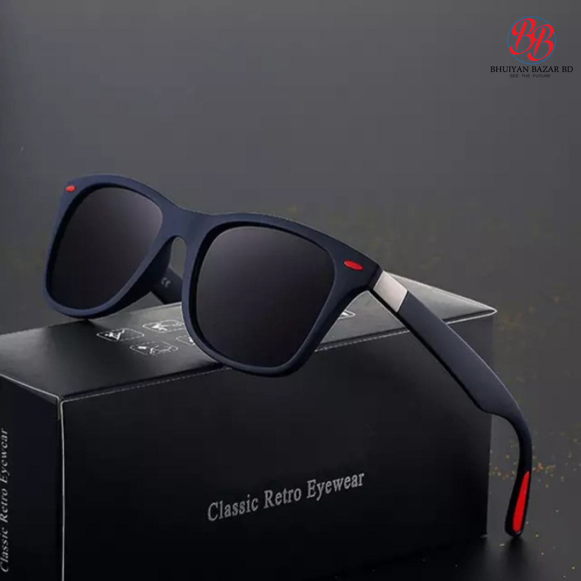8f464198e608a68773f90124c52fd5f5 Fashionable Polarized driving Sport Square Sun glass Men - Black - Image 1
