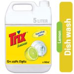 Trix Dishwashing Liquid 5L Mega Refill Super Saver Pack with Lemon Fragrance for Scratch-Free Sparkling Clean Dishes, removes grease stains with power-rich thick foam