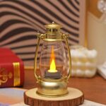 Vintage Portable Lantern Decoration, Desk Decoration Horse Lamp, Hanging Decoration Flame Effect Wind Light, Suitable For Festival Decoration Night Light