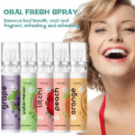 20ml Portable Oral Fresh Spray Mouth Freshener Fruit Flavor Unisex Mouth Freshener Fresh Breath Remove Oral Odor Smoke Oral Care