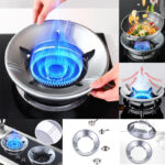BIYALI Kitchen Gas Stove Fire & Windproof Energy Saving Stand â€“ Steel Gas Saver Burner Stand Ring for Cooking â€“ Washable Protector Gas Saver Stand