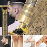 Vintage Mens Professional Hair Clipper Portable Cordless Rechargeable Hair Trimmer