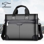 Stylish PU leather laptop bag slin bag travel business