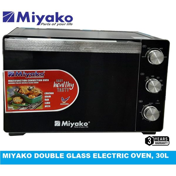 Miyako MT 30DBL RCL Multifunction Double Glass Electric Oven 30 Liters