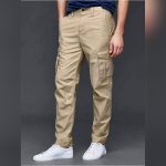 Twill Casual Cargo Pant Men
