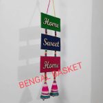 Handicraft wall hanging Home Sweet Home jute material