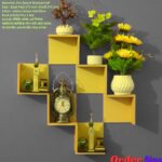 L shape Wall Shelf Self Adhesive Punch Free Wall Decor