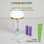 Rechargeable Light 20W Double Battery ACDC Rechargeable LED Light Emergency