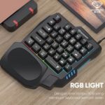 One Handed Gaming Keyboard Mini Gaming Keyboard Half Keyboard Gaming