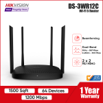 Hikvision DS 3WR12C AC1200 Dual Band Wi Fi Router with Beamforming 2X2