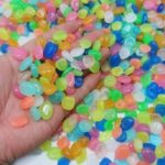 Radium Stone Colorful Luminous Glowing Pebbles 2550100 pcs