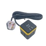 SET 3 Point 3 Multi Pin 2 USB with Earthing