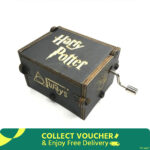Wooden Hand Crank Queen Harry Potter Music Box