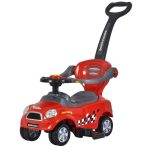 Plastic and Steel Push Car   Red